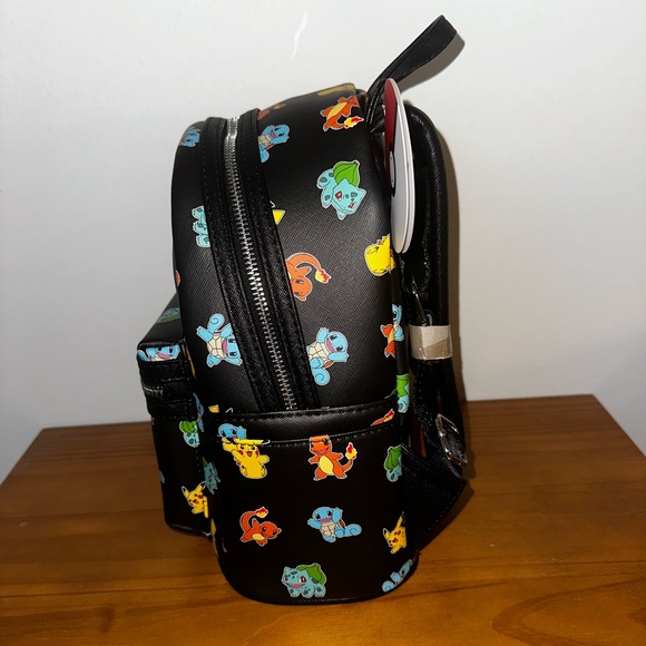 Loungefly Pokémon Nintendo Character Mini Backpack Black One Size - Picture 4 of 7